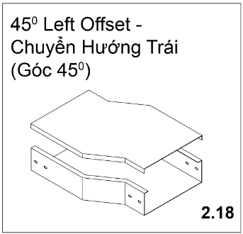 Chuyển Hướng Trái (Góc 45*)