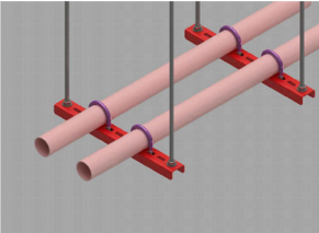 Giá đỡ cho ống ngang (ống nhựa & ống thép)